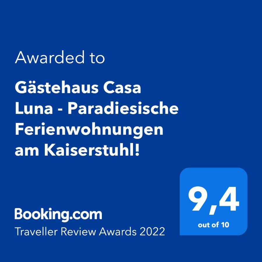 Gaestehaus Casa Luna - Paradiesische Ferienwohnungen Am Kaiserstuhl! Bischoffingen Exterior foto